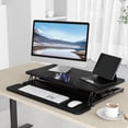 thumbnail image 3 of Standing Desk Wide Height Adjustable Quick Sit Stand Computer Desk Converter for Home Office Workstation ( Frame + Desktop), 3 of 7