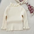 thumbnail image 5 of StSilkitty Ruffle Mock Neck Sweaters for Girls Long Sleeve Pullover Tops Fall Winter Lightweight Casual Fashion Outfits, 5 of 6