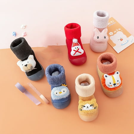 

LYCAQL Baby Shoes Warm Winter Cartoon Baby Shoes Baby Soft Sole Shoes Girls Shoes Size 13 (B 8.5 Toddler)