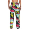 thumbnail image 3 of Balery Green Mushroom print Men's Pajama Pants,Ultra Lightweight Pjs,Lounge Pant-Large, 3 of 9