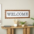 thumbnail image 2 of DecMode Sign Handmade Welcome Wood Decorative Sign with Black Lettering, 1-Piece, 2 of 9