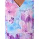 thumbnail image 5 of Vestido Floral de Cuello en V de Mujer INSPIRE CHIC con Manga Larga, Cintura Alta, Volantes, Estilo Skater, Mini Vestido de Chiffon, 5 of 6