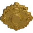 thumbnail image 3 of 30 3/8"W x 20 3/4"H x 1"P Kinsley Flowing Leaf Ceiling Medallion, Hand-Painted Pharaohs Gold, 3 of 4