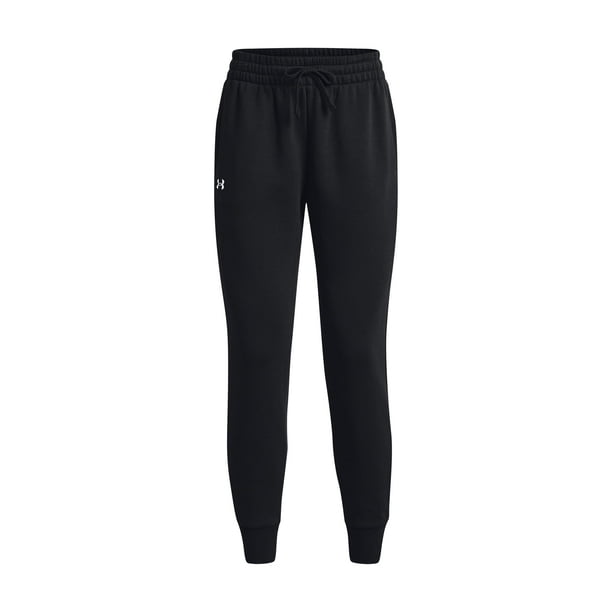 Forro polar Joggers Under Armour Rival para mujer, color blanco y negro, talla M