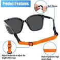 thumbnail image 3 of Paquete de 4 correas ajustables para gafas, soporte para gafas, correa Universal para gafas de sol, soporte para gafas alrededor del cuello, correa para gafas, 3 of 5