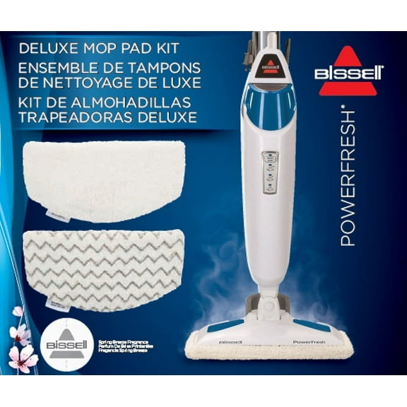 SRT Appliance Parts PowerFresh Steam Mop Pads for Bissell 15441 Series (2 Pack)