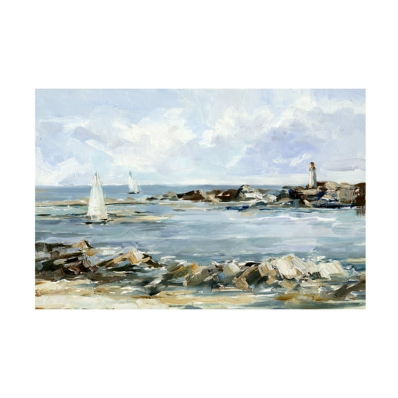 Ethan Harper 'Rocky Shore Coastline II' Canvas Art