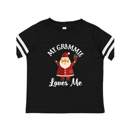 

Inktastic Christmas Grammie Loves Me Santa Gift Toddler Boy or Toddler Girl T-Shirt