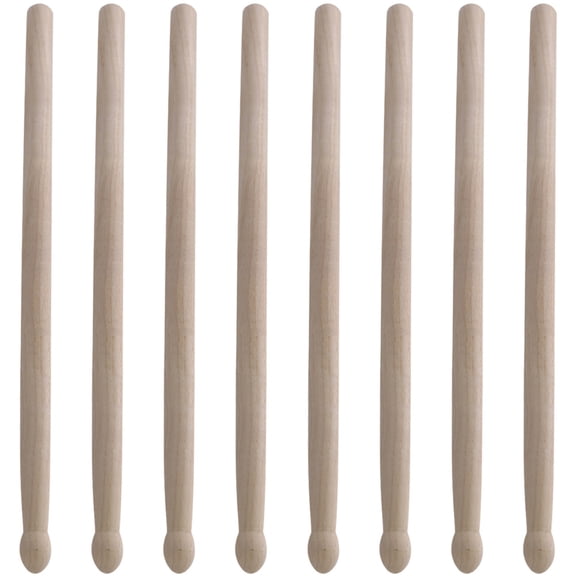 QUMONIN Kids Drum Sticks 4 Pairs Wood Percussion Accessories