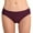 Purple, variant on Women Front Smooth Side Pleats Swim Bikini Briefs Beach Pants Swimsuit