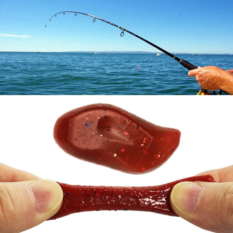 blood lure fishing Zittop 40mm/1.6in 100pcs Soft Trout Worm Earthworm Bait Lifelike Fake Worm Grub Worm Soft Fishing Lure Baits Tackle Accessories : Sports & Outdoors tourney fisherman Long cast sinking water pencil