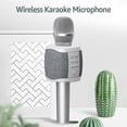 thumbnail image 2 of Micrófono TOSING 027 Micrófono de Karaoke Inalámbrico Altavoz Bluetooth 2 en 1 Reproductor de KTV portátil de Canto y Grabación de Mano para Teléfono PC Tableta TOSING Micrófono, 2 of 5