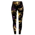 thumbnail image 4 of EHRWE Women Leggings Carnival Colorful Printing Feather Casual Tight Lifting Pants Yoga Pants, 4 of 4