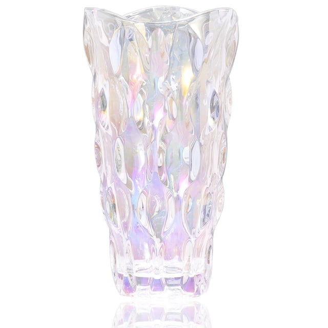 Jarrón CEMABT de cristal, 24 cm, 1,5 kg, irrompible, para flores coloridas