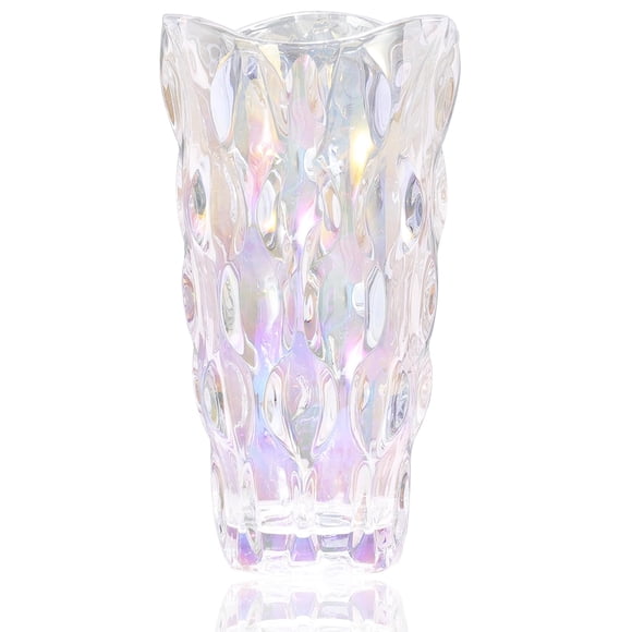 Jarrón CEMABT de cristal, 24 cm, 1,5 kg, irrompible, para flores coloridas