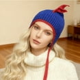 thumbnail image 6 of Dinosaur Knitted Winter Hat With Ear Cozy Style For Cold Weather Outdoor Activities, 6 of 6