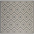 thumbnail image 1 of Safavieh Courtyard Anthracite Indoor Outdoor Rug - Square 7'10", 1 of 4