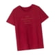 thumbnail image 3 of Camiseta mujer, camisa cuello redondo, tops de verano, camiseta básica para paseos por la oficina XL, 3 of 8