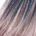 thumbnail image 4 of Edvintorg Skirts for Women Trendy Summer Women's Half Gradual Color Changing Midi Skirts Fashion Mid Length Colored Star Sequin Elastic Waist Mesh Sky Skirt Free Size, 4 of 7
