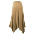 thumbnail image 3 of Doublju Women's Flowy Handkerchief Hemline Midi Skirt (Plus Size Available), 3 of 4