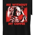 thumbnail image 3 of Chucky - Chucky Without Coffee - Womens Short Sleeve Graphic T-Shirt, 3 of 5