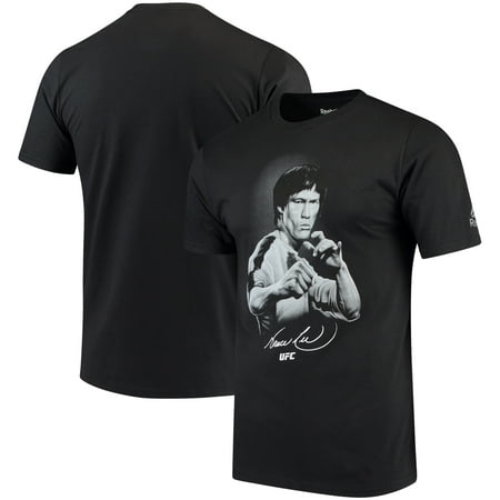 Bruce Lee UFC Reebok Fighter Drawing T-Shirt - Black -