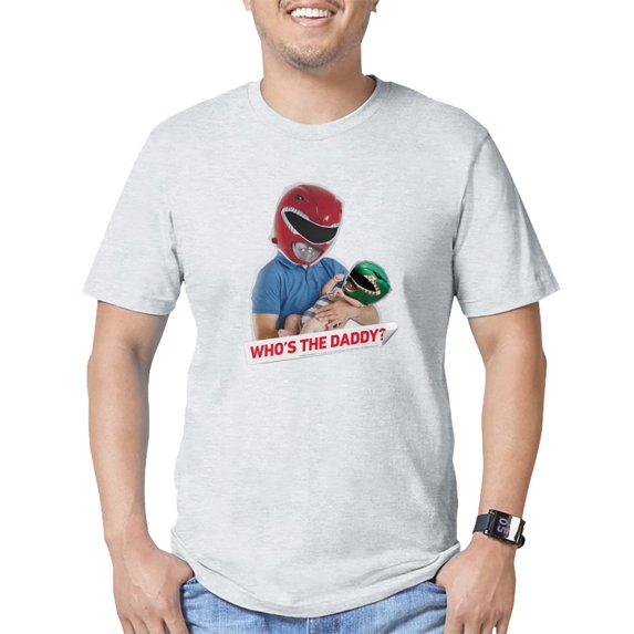 CafePress - Power Rangers Who's The Dadd Men's Classic T Shirt - Fitted T-Shirt, Vintage Fit Soft Cotton Tee