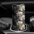 thumbnail image 3 of 20oz Pioneer Flower Floral Print Pattern Skinny Tumblers Stainless Steel Tumbler with Lid and Straw,Vacuum Insulated Double Wall Travel Tumbler Cups with Cleaning Brush for Coffee,Tea, 3 of 6
