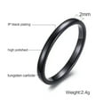 thumbnail image 4 of 2MM Tungsten Carbide Men Wedding Finger Ring Thin Slim Engagement Band Jewelry, 4 of 9