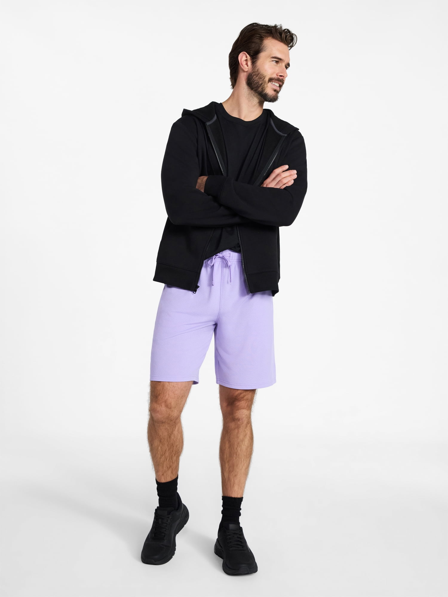 Athletic Works Men's and Big Men's Active Mesh Shorts, 9" Inseam, Sizes XS-5XL