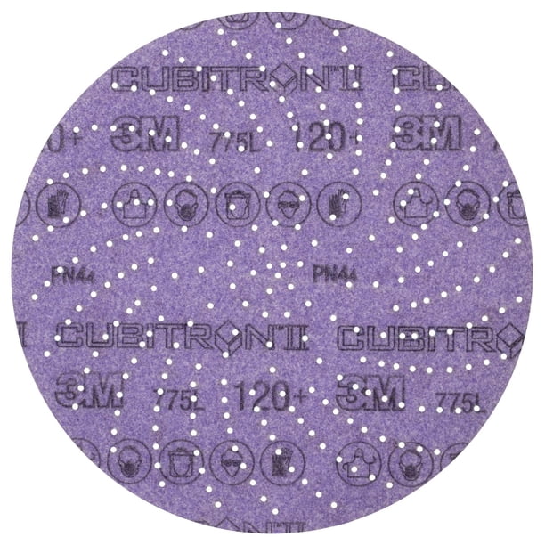 Disco de película lijadora 3M Xtract Cubitron II Hookit Clean de 5 pulgadas