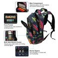 thumbnail image 5 of FORMRS Unisex Backpack Elementary School Travel Bookbag with Reflective Stripes, Colorful Space Cat, 5 of 7