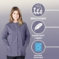thumbnail image 2 of Women's Warm Up Medical Scrub Jacket (Charcoal, X-Large), 2 of 7