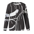 thumbnail image 5 of 50 % de Rabais Liquidation Chandail en Molleton Surdimensionné pour Femmes 2023 Mode Décontractée Manches Longues Col Rond Imprimé Halloween Chandail en Molleton Hauts Blouse, 5 of 5