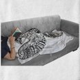 thumbnail image 6 of Vintage Soft Flannel Fleece Throw Blanket, Italian Rome Heraldry Eagle Pattern European Empire Heritage Culture Print, Cozy Plush for Indoor and Outdoor Use, 50" x 70", Black White, by Ambesonne, 6 of 6
