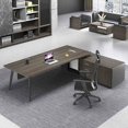 thumbnail image 4 of Reception Living Room Office Desks Modern Standing Laptop Multifunctional Office Desks Conference Drawers Scrivania Furnitures My Lux Decor Round, 4 of 13