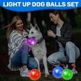 thumbnail image 3 of Pelota Ousiya para perros de tamaño mediano y grande, iluminada y chirriante, 3 of 6
