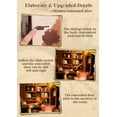 thumbnail image 6 of Book Nook Kit - DIY Miniature House Dollhouse Kit for Adult and Teens, Booknook Bookshelf Decor Alley Model Build with LED Light, Gifts for Family and Friends, 6 of 7