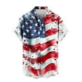 thumbnail image 5 of WAENQINLA 4th of July Shirts for Men American Flag USA Flag Hawaiian Shirts Big and Tall USA Short Sleeve Button up Shirt, 5 of 6