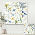 thumbnail image 4 of Designart ' Wildflowers Clover Bell and Chamomile II ' Traditional Canvas Wall Art Print, 4 of 4