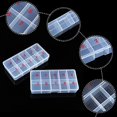 thumbnail image 5 of Caja para puntas de uñas Caja de uñas vacía Organizador de almacenamiento Caja de uñas Espacios Caja de almacenamiento Contenedor Caja de uñas Caja de rejilla, 5 of 5
