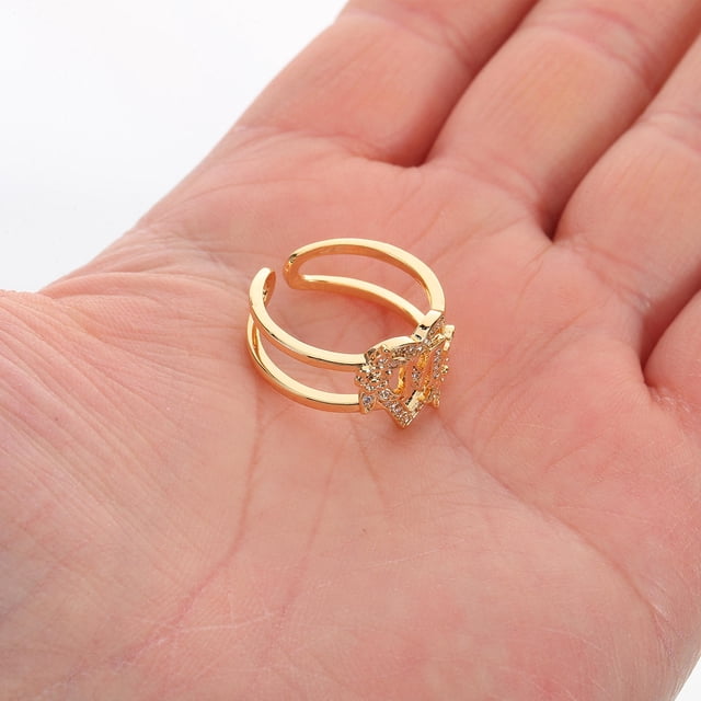unbranded Anillo Ajustable De Y Dorado Para Mujer Anillo De Fantasía Único Y Apilable