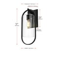 thumbnail image 2 of Elegant Lighting Jaxson 8 Inch Outdoor Wall Sconce In Black, 2 of 8