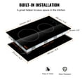 thumbnail image 6 of VEVOR Built in Electric Stove Top, 20 x 11.6 inch 2 Burners, 240V Glass Radiant Cooktop with Sensor Touch Control, Timer & Child Lock Included, 9 Power Levels for Simmer Steam Slow Cook Fry, 6 of 9