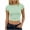 Green, variant on CHUMUD Womens Summer Tops Polka Dot Crop Top, Form-Fitting Short Sleeve T-Shirt Casual Going Out
