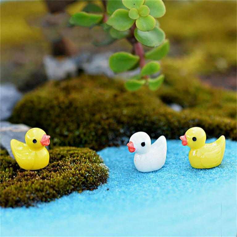 Abonda Mini Resin Ducks Bulk, 40pcs Christmas Bead Miniature Duck, Tiny  Ducks Micro Landscape Garden Aquarium Dollhouse Decoration