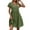 B323 Army Green sundresses for women clearance under $5, variant on Women Dresses Under $10! Xqxayjr Women's Casual Summer Midi Sundress Button Down V Neck Trendy Holiday Vacation Dress A Line Short Sleeve Flowy Swing 2025 Wedding Guest Dresses