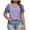 Purple, variant on fatyb Plus Size Tops for Women Puff Short Sleeve Eyelet Blouses Dressy Summer Beach Vacation Tshirts
