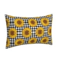 thumbnail image 2 of Balery Sunflowers Bedding Queen Pillow Cases - Envelope Closure - Soft Brushed Microfiber Fabric - Shrinkage and Fade Resistant Pillow Cases-14"x20", 2 of 9