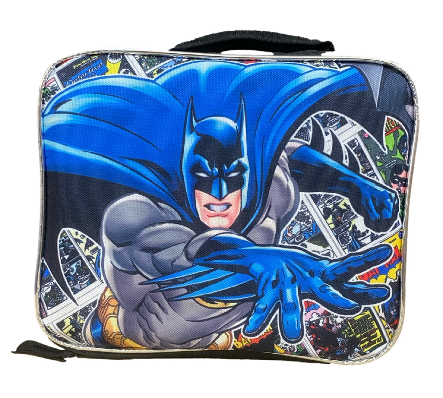 Personalised Batman Style Packed Lunch/Sandwich Bag *Pink Blue Red* 